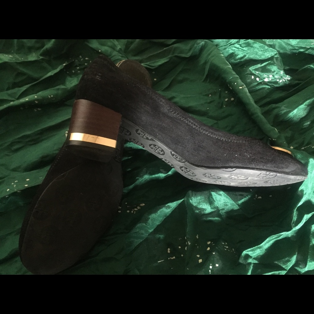 TORY BURCH GORG SUEDE BLOCK WOODEN Heels RETRO LUX - Picture 5 of 7